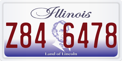 IL license plate Z846478