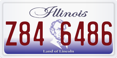 IL license plate Z846486