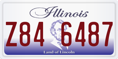 IL license plate Z846487