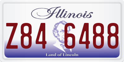 IL license plate Z846488