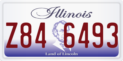 IL license plate Z846493