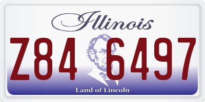 IL license plate Z846497