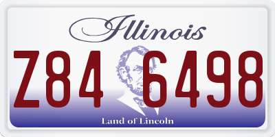 IL license plate Z846498