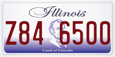 IL license plate Z846500