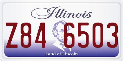 IL license plate Z846503