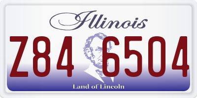 IL license plate Z846504
