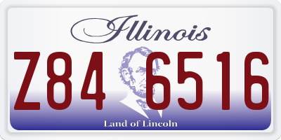 IL license plate Z846516