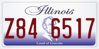 IL license plate Z846517