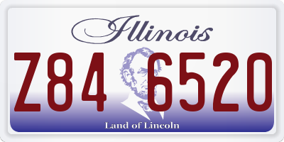 IL license plate Z846520