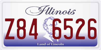 IL license plate Z846526
