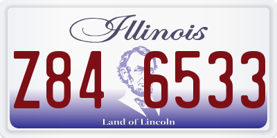 IL license plate Z846533