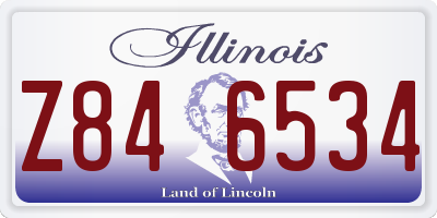 IL license plate Z846534