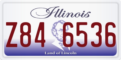 IL license plate Z846536