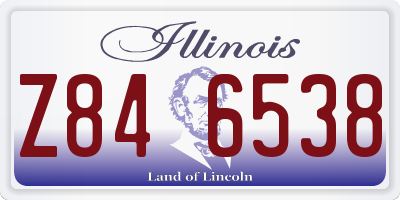 IL license plate Z846538
