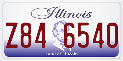 IL license plate Z846540