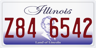 IL license plate Z846542