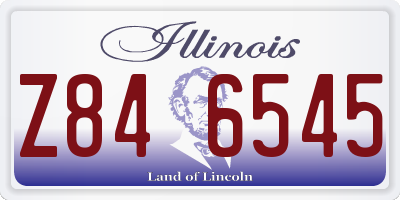 IL license plate Z846545
