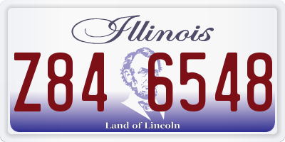 IL license plate Z846548