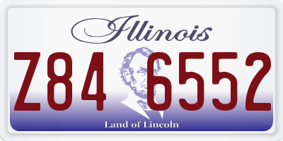 IL license plate Z846552