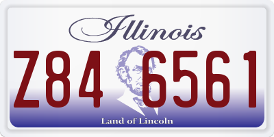 IL license plate Z846561
