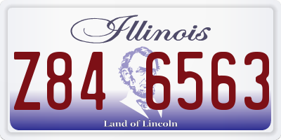 IL license plate Z846563