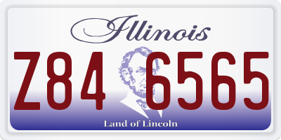 IL license plate Z846565
