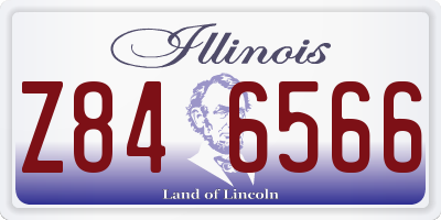 IL license plate Z846566