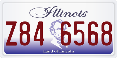 IL license plate Z846568