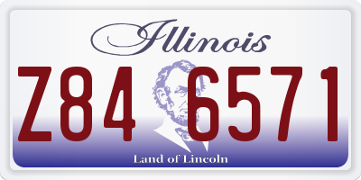 IL license plate Z846571