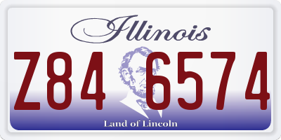 IL license plate Z846574