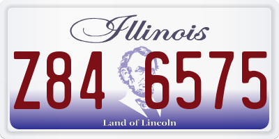 IL license plate Z846575