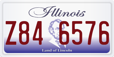 IL license plate Z846576