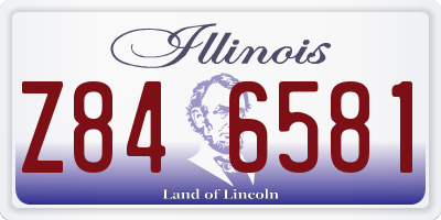 IL license plate Z846581