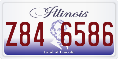 IL license plate Z846586