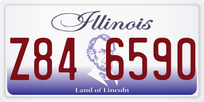 IL license plate Z846590