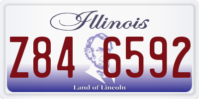 IL license plate Z846592