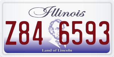 IL license plate Z846593