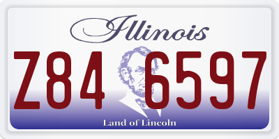 IL license plate Z846597