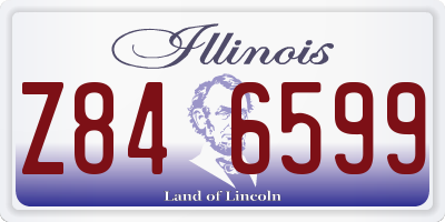 IL license plate Z846599