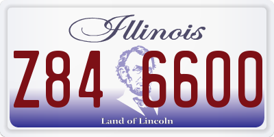 IL license plate Z846600