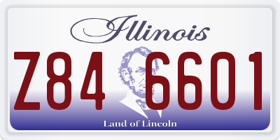 IL license plate Z846601