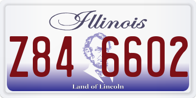 IL license plate Z846602