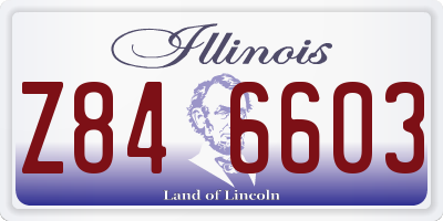 IL license plate Z846603