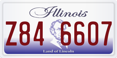 IL license plate Z846607