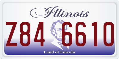 IL license plate Z846610