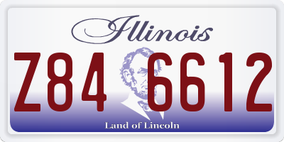 IL license plate Z846612