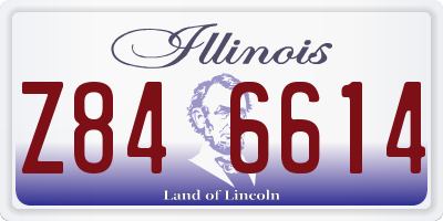 IL license plate Z846614