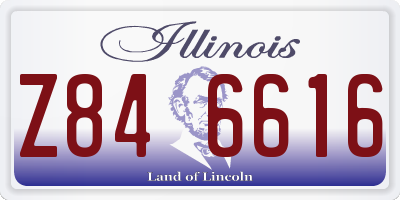 IL license plate Z846616
