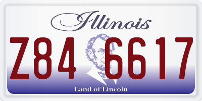 IL license plate Z846617