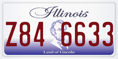 IL license plate Z846633